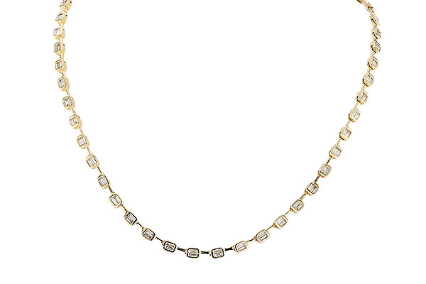 A310-86400: NECKLACE 2.05 TW BAGUETTES (17 INCHES)