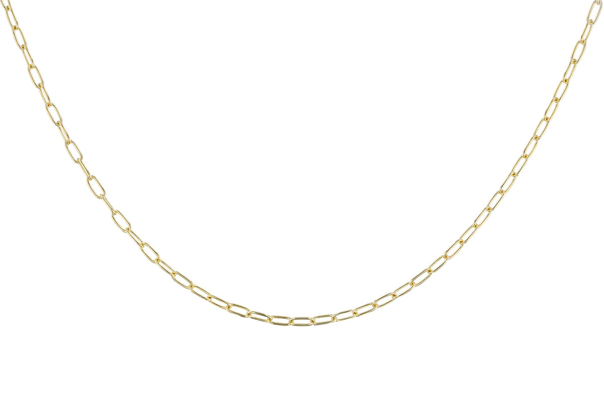 A310-87328: PAPERCLIP SM (18IN, 2.40MM, 14KT, LOBSTER CLASP)