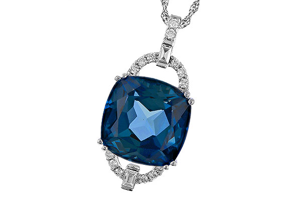 A311-73691: NECK 9.00 LONDON BLUE TOPAZ 9.20 TGW (12MM LBT)