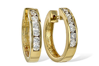 G038-10991: EARRINGS .50 TW