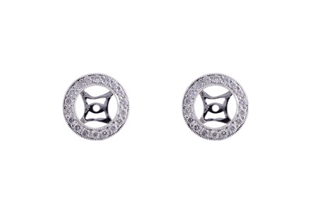 G220-87291: EARRING JACKET .32 TW (FOR 1.50-2.00 CT TW STUDS)