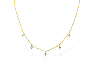 G310-89136: NECKLACE .19 TW (18")