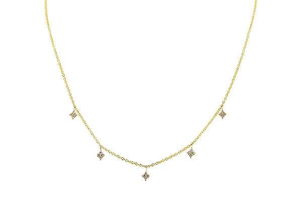 G310-89136: NECKLACE .19 TW (18")