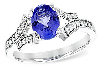 H227-24627: LDS RG 1.15 TANZANITE 1.30 TGW